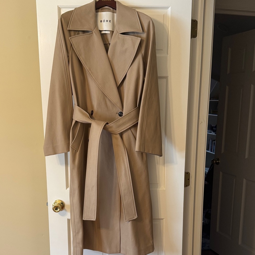 Rohe Classic Double Breasted Trench Italian Fabric size 4